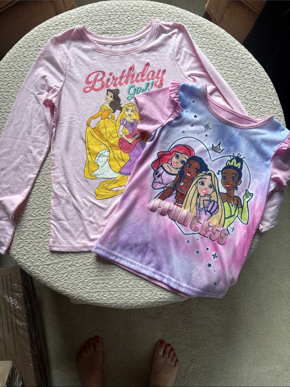Disney Pink & Purple Princess Long Sleeve Tees
